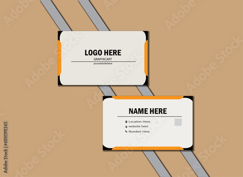  illustrator  template business card design , double sided modern business card 