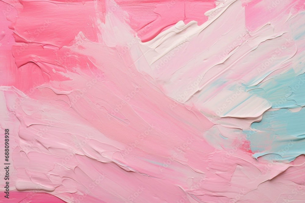 Fototapeta premium Close-Up View of Vibrant Pink and Blue Abstract Artwork