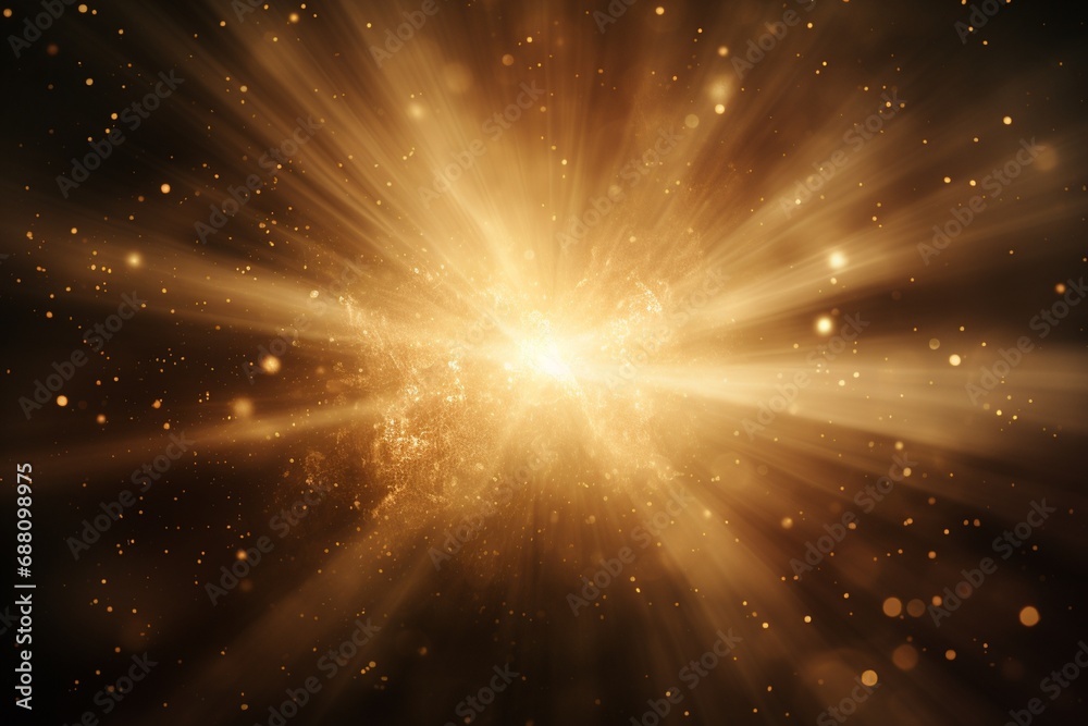 Star Burst on a Black Background