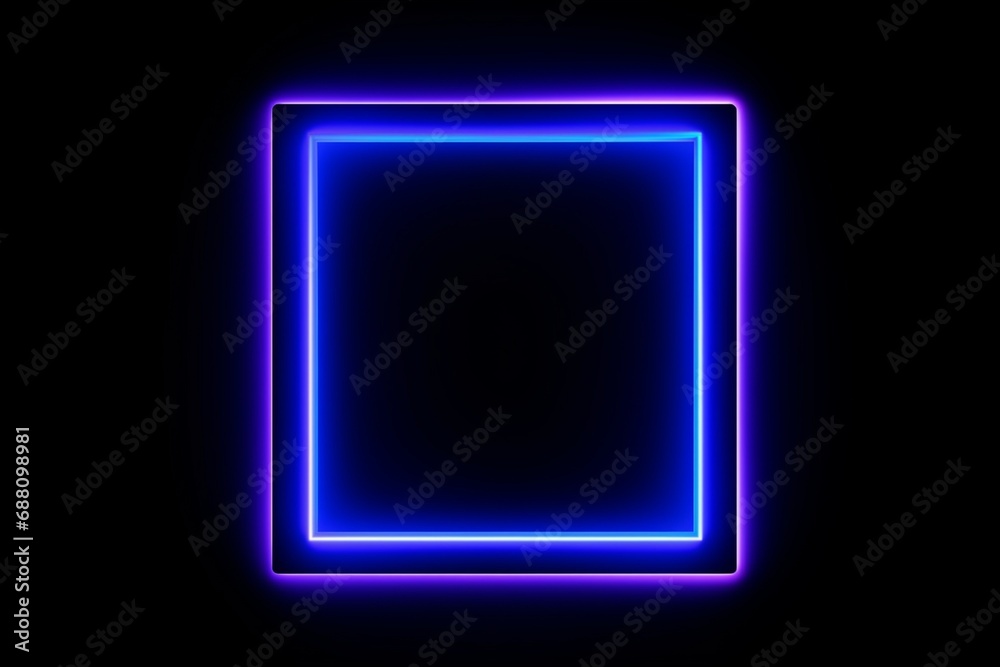 Square Neon Light Illuminating the Darkness Square Neon Light Illuminating the Darkness