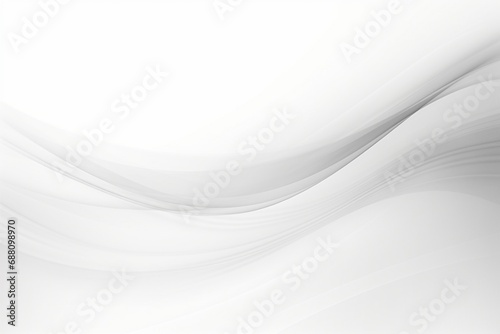 Abstract Waves on a White Background