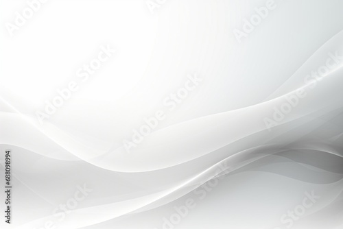 Abstract White Background with Smooth Lines © Virginie Verglas