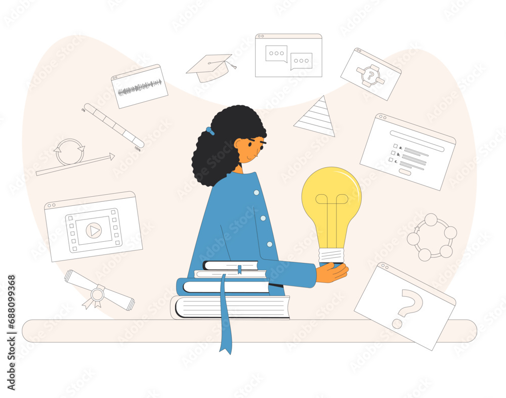 Instructional designer creating curricula or learning materials. Instructional designer creating curricula or learning materials.