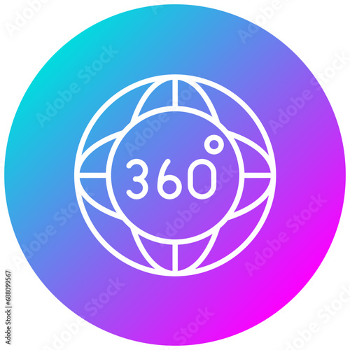 360 Degrees Icon