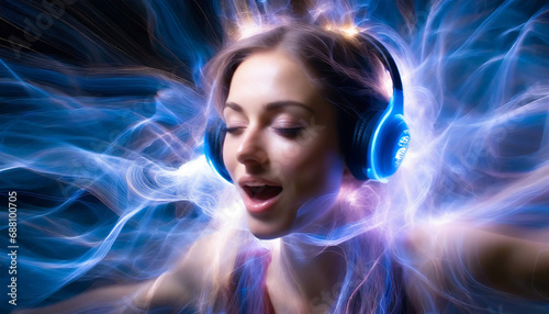 Woman listening to music 1