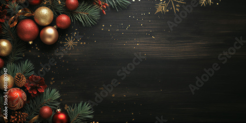 merry christmas decoration background wallpaper invitation gift card