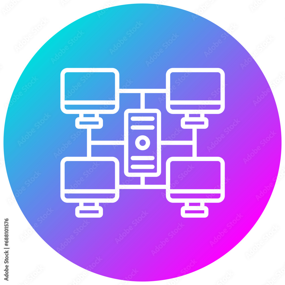 Grid Computing Icon Grid Computing Icon