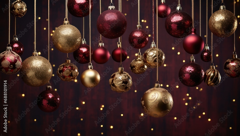 Christmas greeting card with xmas balls Christmas greeting card with xmas balls