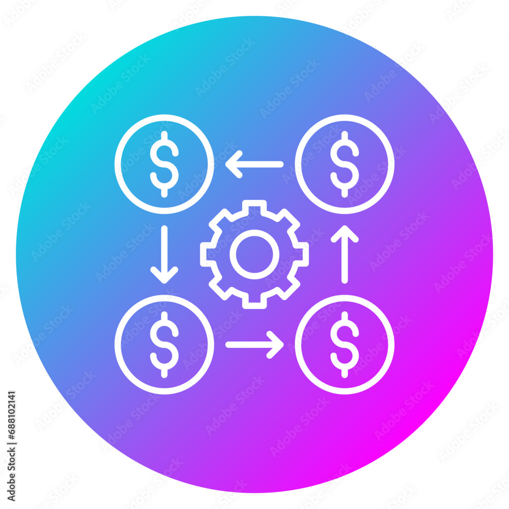 Cash Distribution Icon Cash Distribution Icon