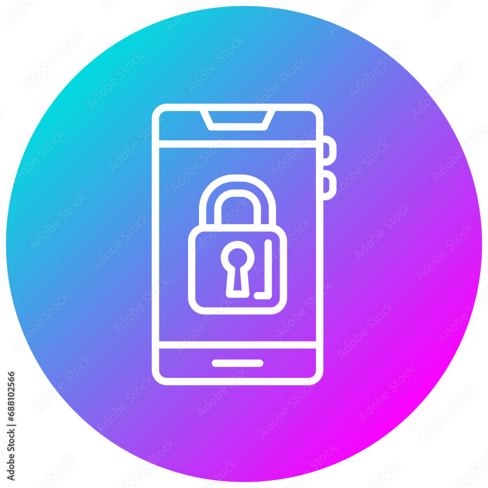 Screen lock Portrait Icon Screen lock Portrait Icon