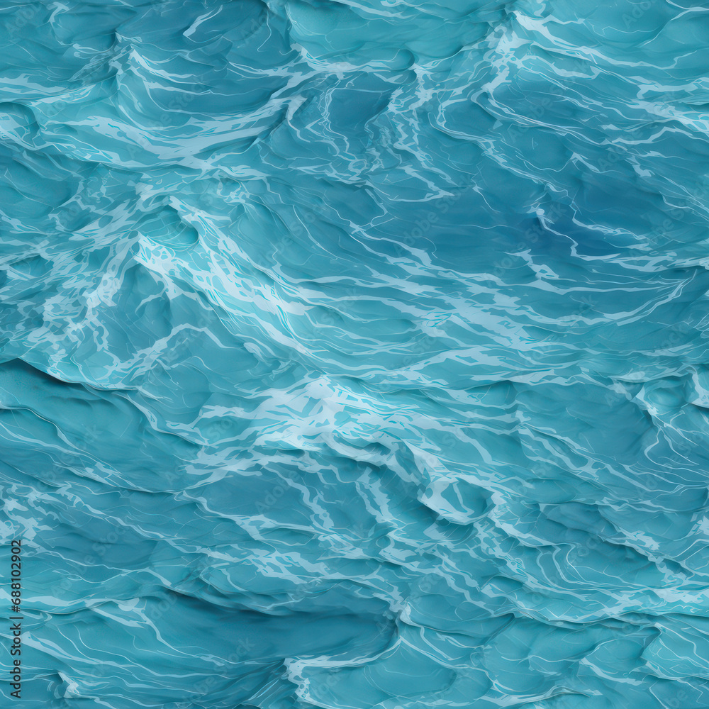 Seamless teal water foam pattern background, ai generative Seamless teal water foam pattern background, ai generative