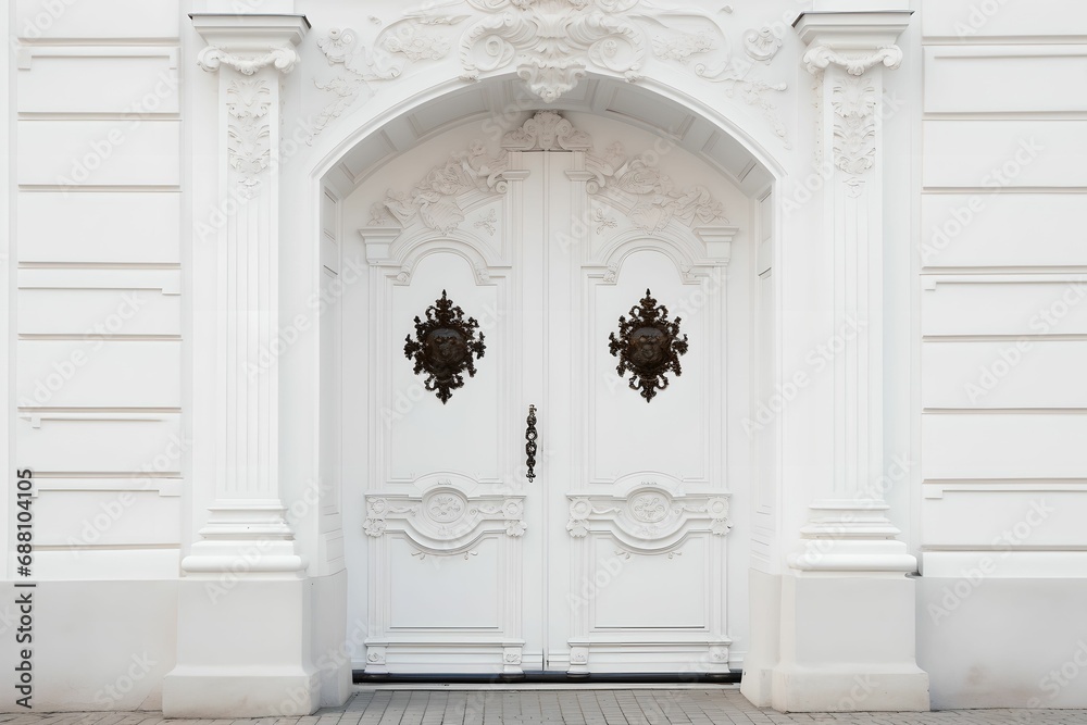 Classic Design, door, white, wooden, elegance