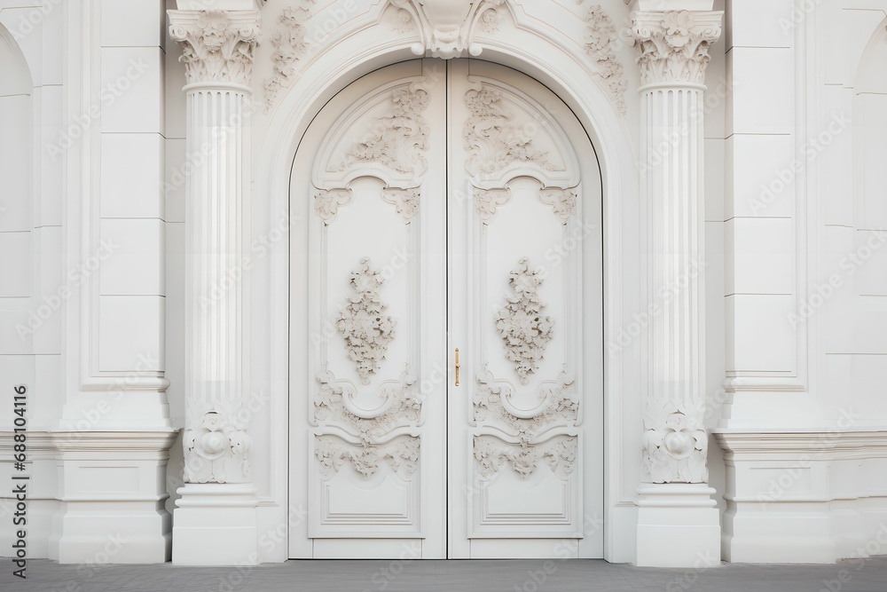 Classic Design, door, white, wooden, elegance