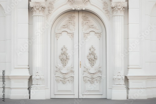 Classic Design, door, white, wooden, elegance © asura