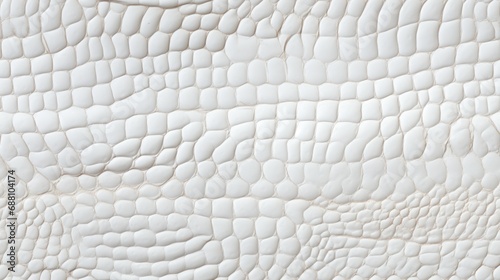 Seamless pattern with white reptile skin scales texture. photo