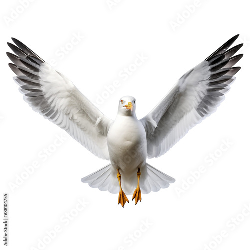 Seagull Bird on Transparent Background