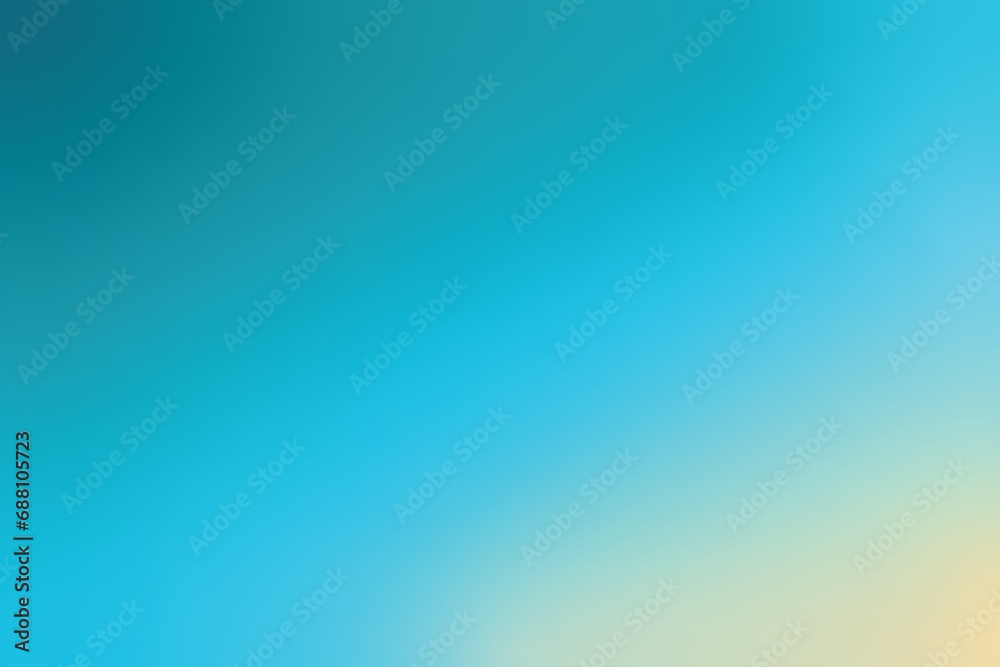 Smooth abstract yellow and blue gradient background vector