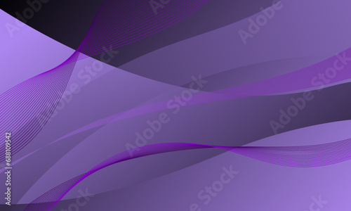 purple lines wave curves smooth gradient abstract background