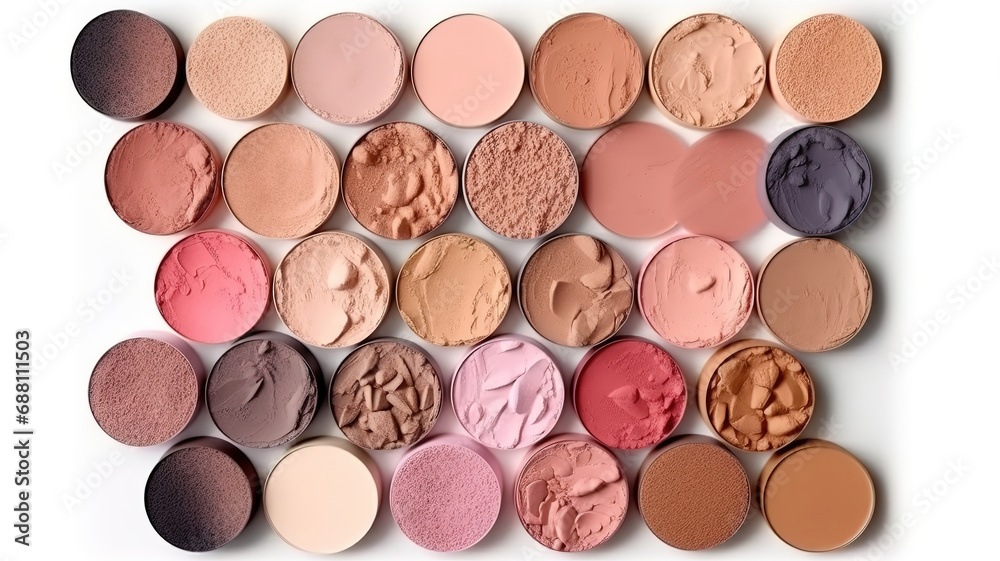 Still life of combination of makeup textures Still life of combination of makeup textures