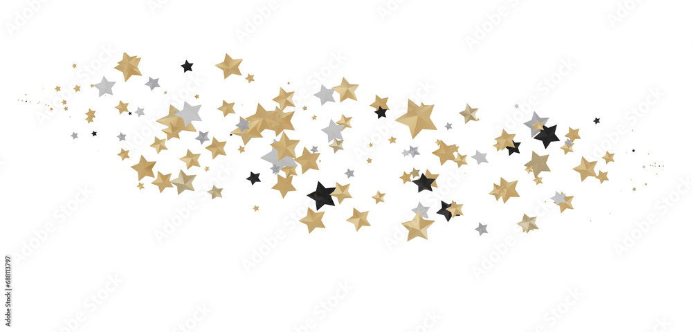 Ethereal Rain of Gold: Step into a Captivating 3D Stars Shower Ethereal Rain of Gold: Step into a Captivating 3D Stars Shower