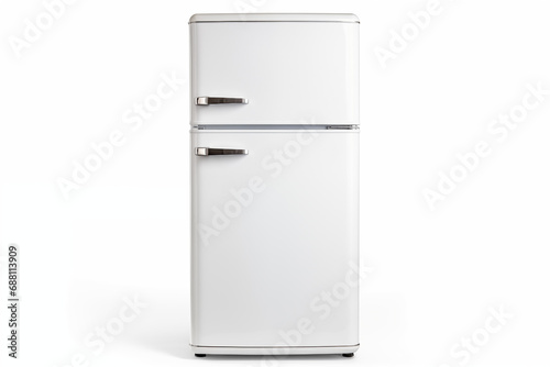 white refrigerator isolate on a white background photo