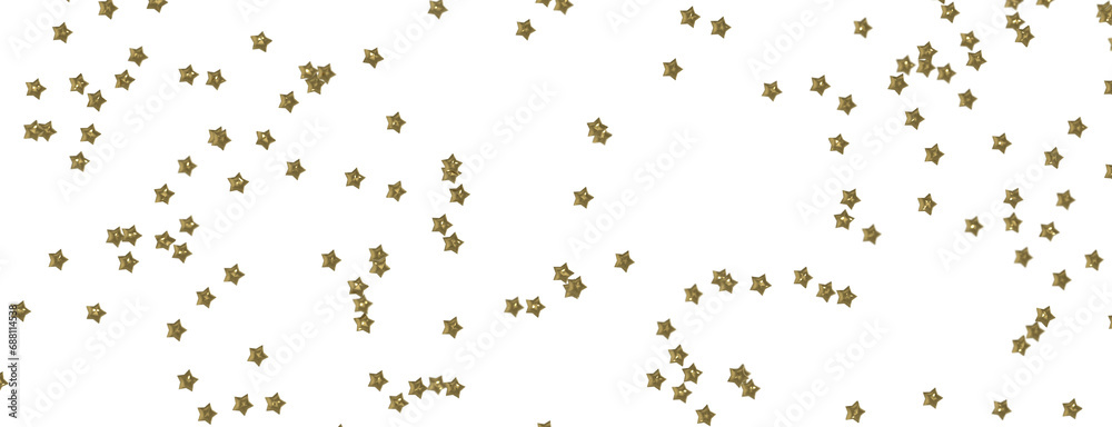 Fototapeta premium Stellar Christmas Symphony: Exquisite 3D Illustration of Falling Stars in Harmonious Motion for the Holidays