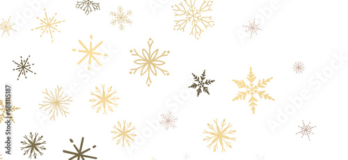 Snowflake Dance  Radiant 3D Illustration Showcasing Falling Christmas Snowflakes in Harmony