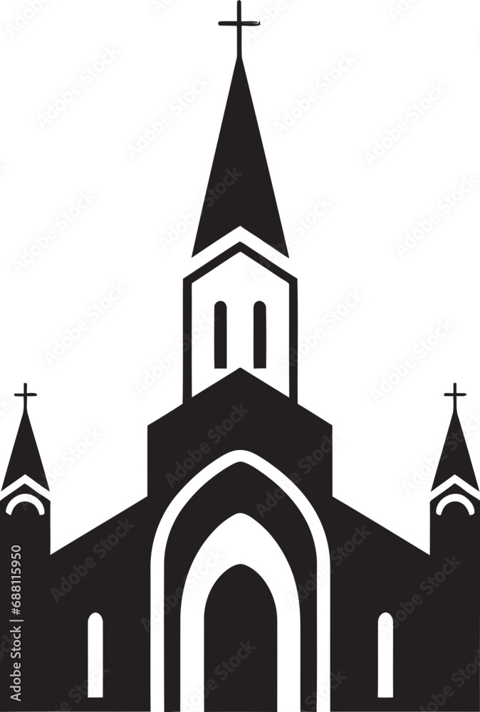 Divine Design Church Logo Illustration Holy Harmony Iconic Church Image