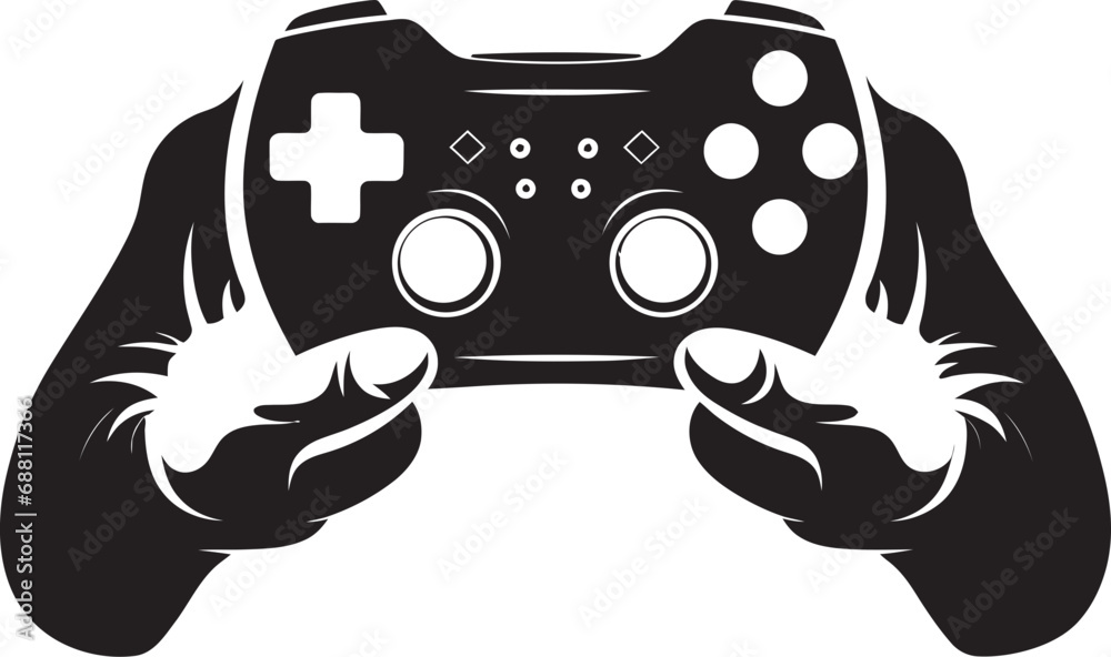 Interactive Precision Gamepad Logo Design Playful Console Joystick Iconic Symbol Interactive Precision Gamepad Logo Design Playful Console Joystick Iconic Symbol
