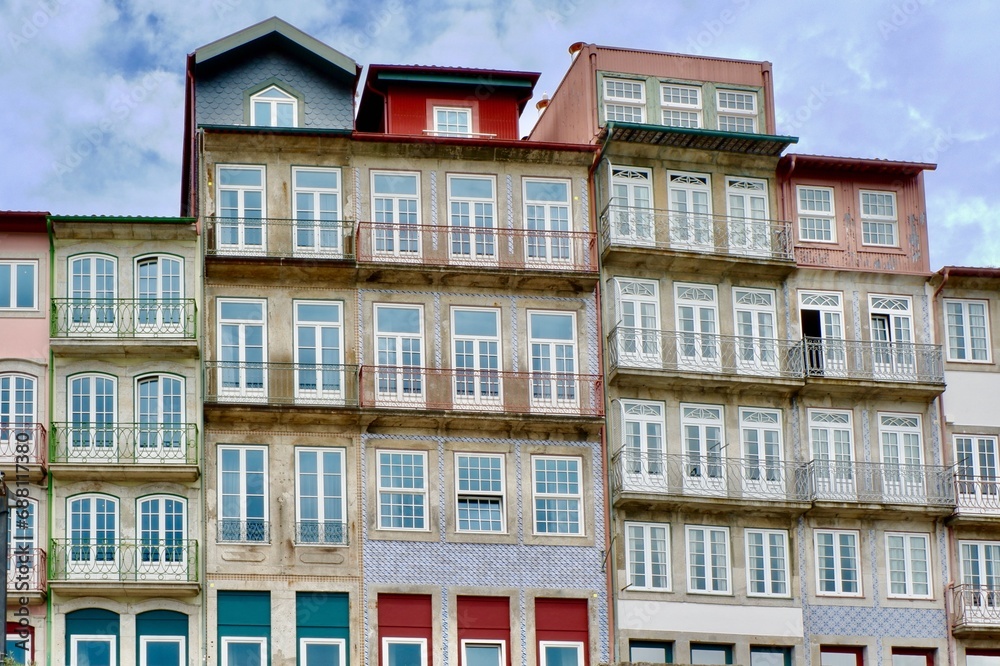 Classical historical buildings in Porto, Portugal