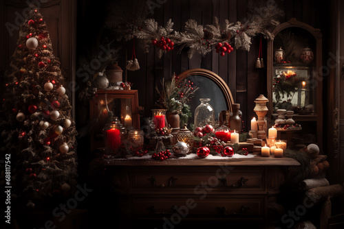 Warm and Cozy Christmas: Elegant Holiday Decor with Ornaments