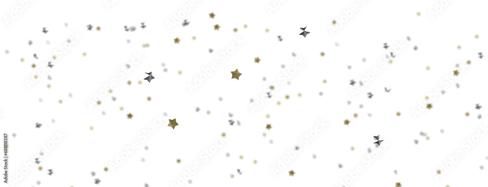 Cascading Christmas Constellations: Brilliant 3D Illustration Showcasing Falling Festive Star Patterns