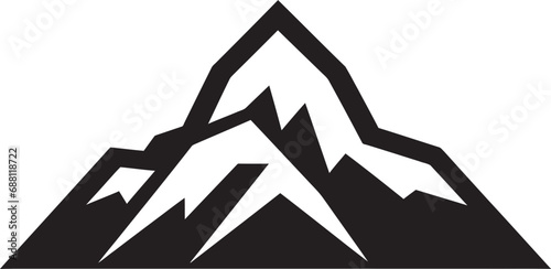 Serene Summit Iconic Peak Symbol Awe Inspiring Altitude Mountain Emblem Design