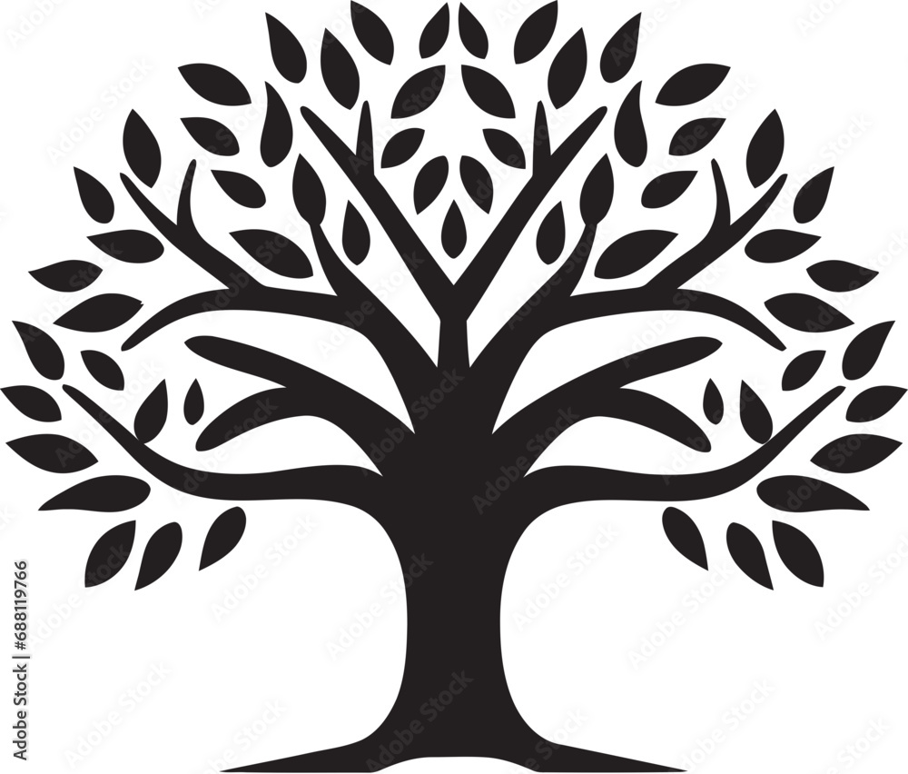 Arbor Emblem Tree Icon Symbol Benevolent Boughs Tree Logo Design