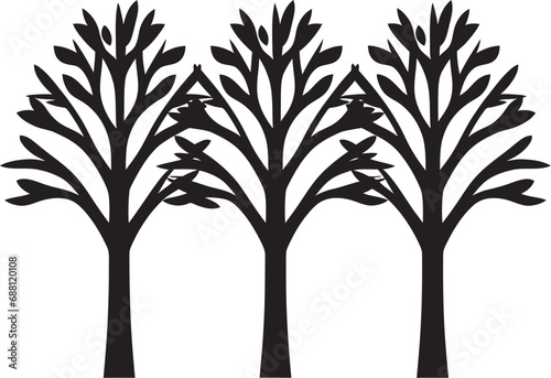 Benevolent Boughs Tree Logo Design Silent Sentinels Tree Iconic Image © BABBAN