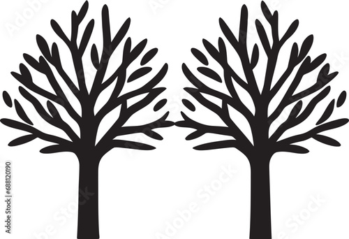 Benevolent Boughs Tree Logo Design Silent Sentinels Tree Iconic Image © BABBAN