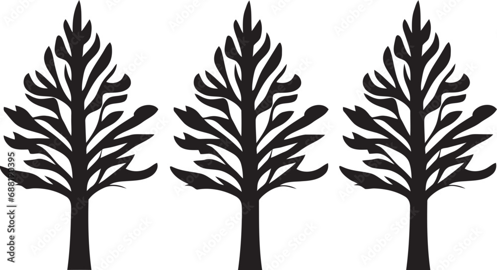 Obraz premium Arbor Authority Logo Tree Design Leaf Logo Iconic Tree Vector