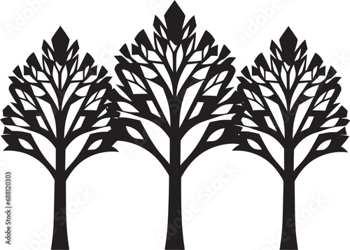 Rooted Identity Tree Logo Icon Iconic Arboreal Crest Vector Emblem © BABBAN
