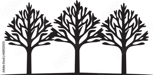 Organic Crest Vector Tree Icon Branch Mark Logo Icon Tree © BABBAN