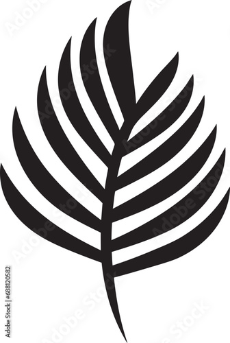 Palm Grove Essence Iconic Vector Logo Tropicana Mark Palm Leaves Icon Design