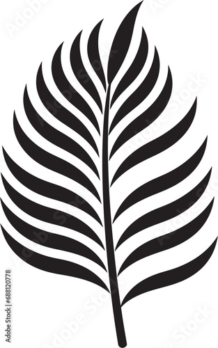 TropicSerenade Gentle Icon Design JungleRhapsody Melodic Leaf Emblem