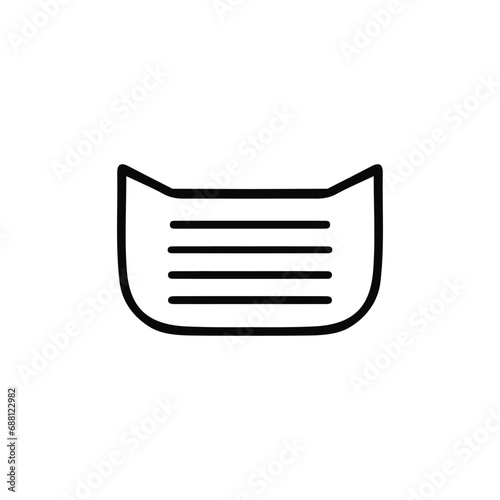 Radio icon. Simple style radio frequency poster background symbol. Radio brand logo design element. Radio t-shirt printing. Vector for sticker.