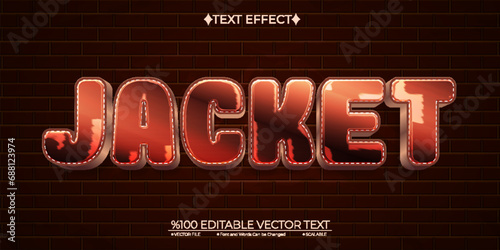  Comic Text Effect Jacket Editable Vector 3D Text Effect