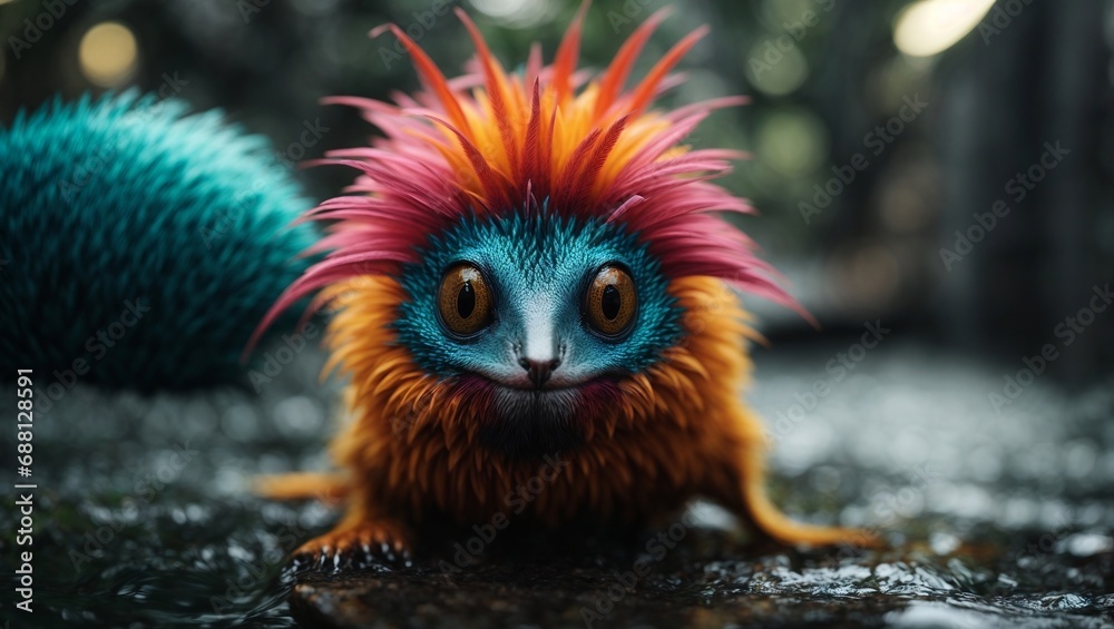 strange cute colorful animal strange cute colorful animal