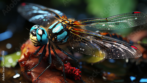 dragonfly on a flower © Vahagn