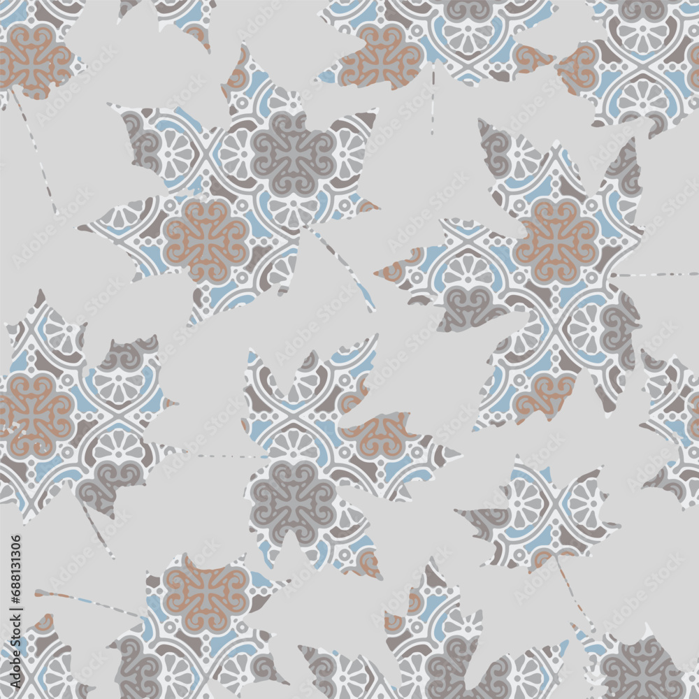 seamless leaves wallpaper pattern on background seamless leaves wallpaper pattern on background
