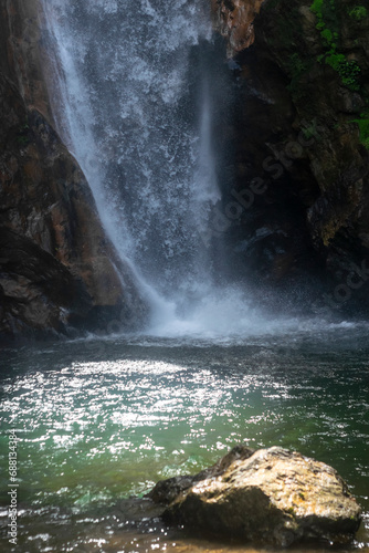 Cascada Jordanal en montañas de Panamá 