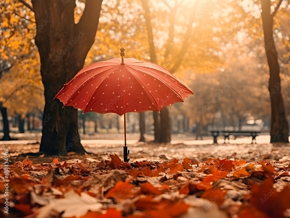 Beautiful autumn background landscape