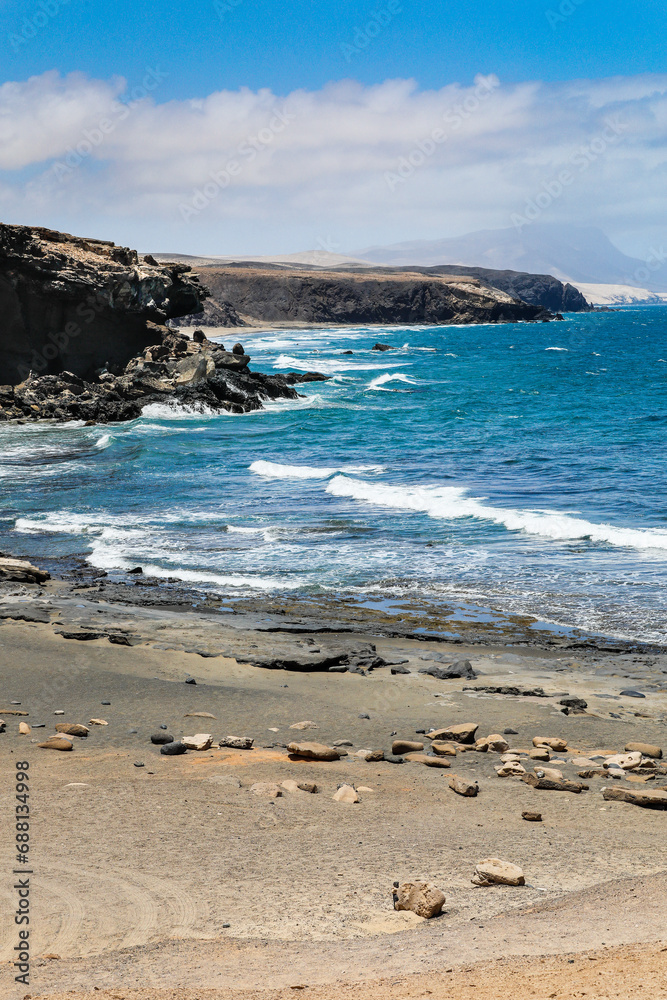 Küste an der Playa de La Pared Fuerteventura Spanien