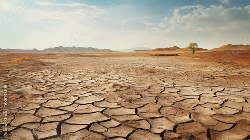 Parched Cracked Earth Symbolizing Severe Drought and Environmental Shifts